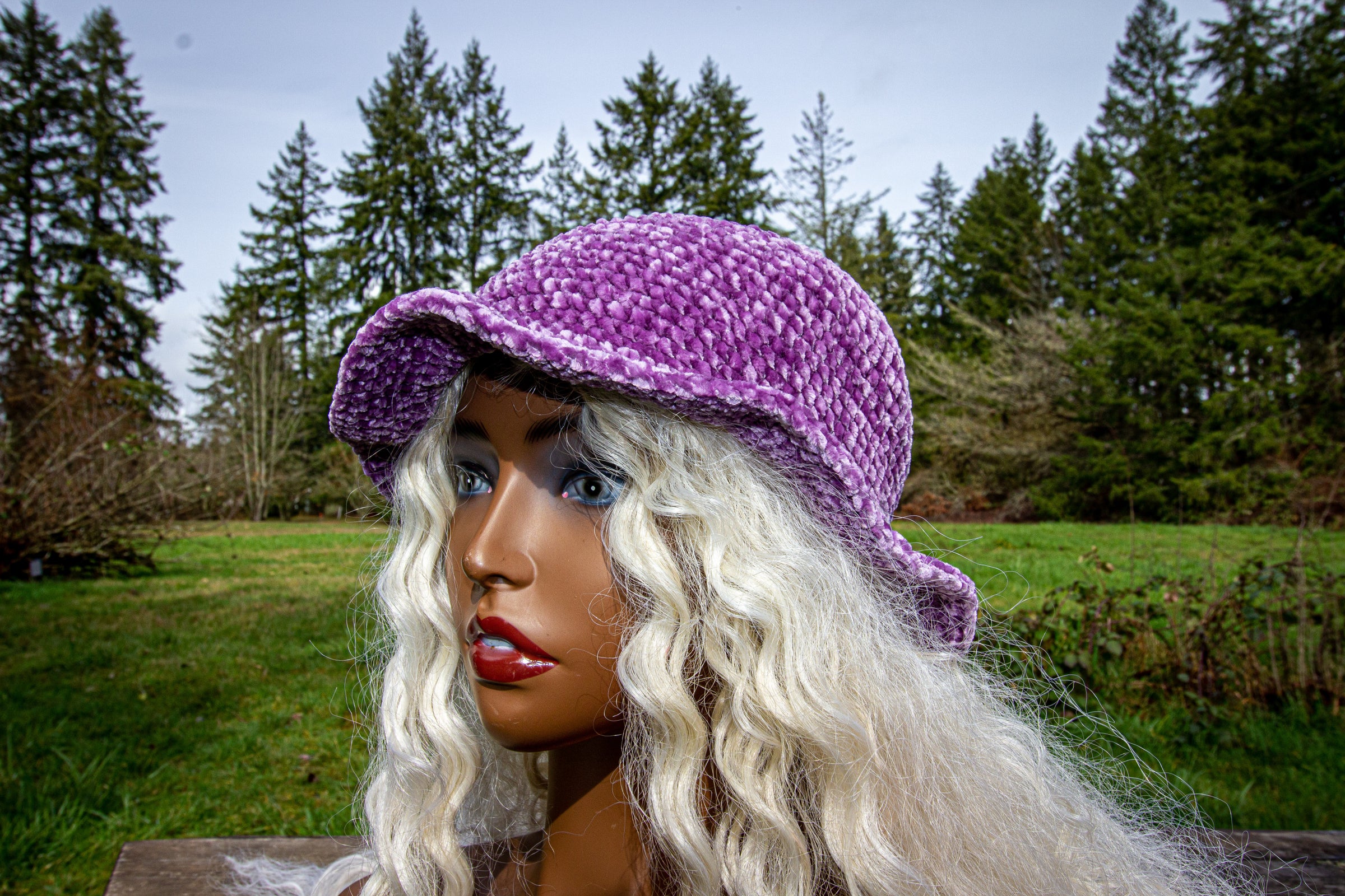 Velvet Bucket Hat - Orchid | BubbleGunk